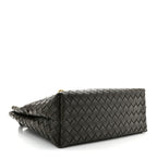 Nappa Intrecciato Medium Andiamo Shoulder Bag Kaki
