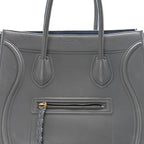 Baby Grained Calfskin Medium Phantom Luggage Kohl