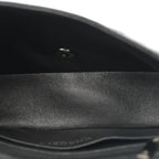 Iridescent Caviar Quilted Mini Rectangular Flap Black