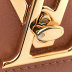 Grained Calfskin Lockme Tender Chataigne Brown