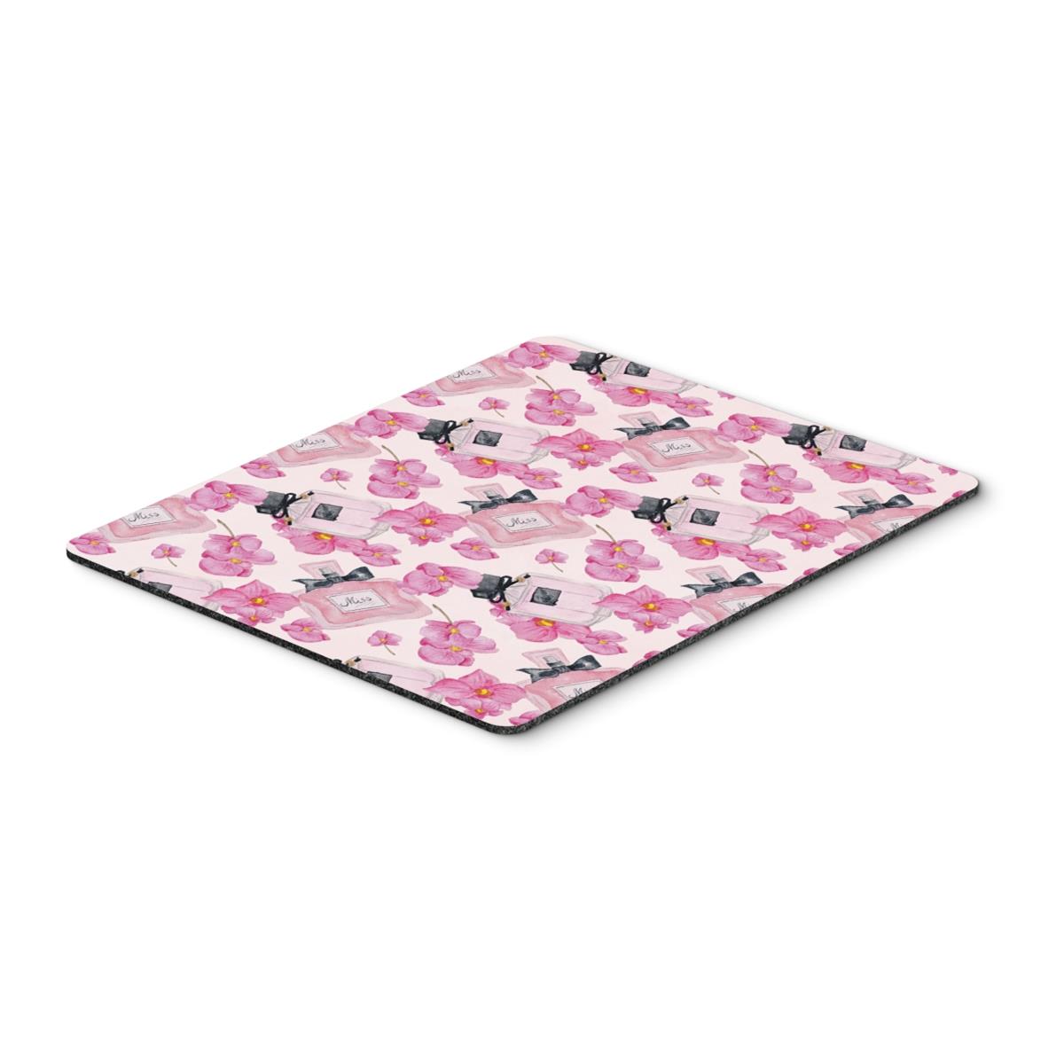 Carolines Treasures BB7510MP Watercolor Pink Flowers & Perfume Mouse Pad, Hot Pad or Trivet
