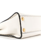 Cuoio Romano Selleria Mini Peekaboo Iconic Satchel White