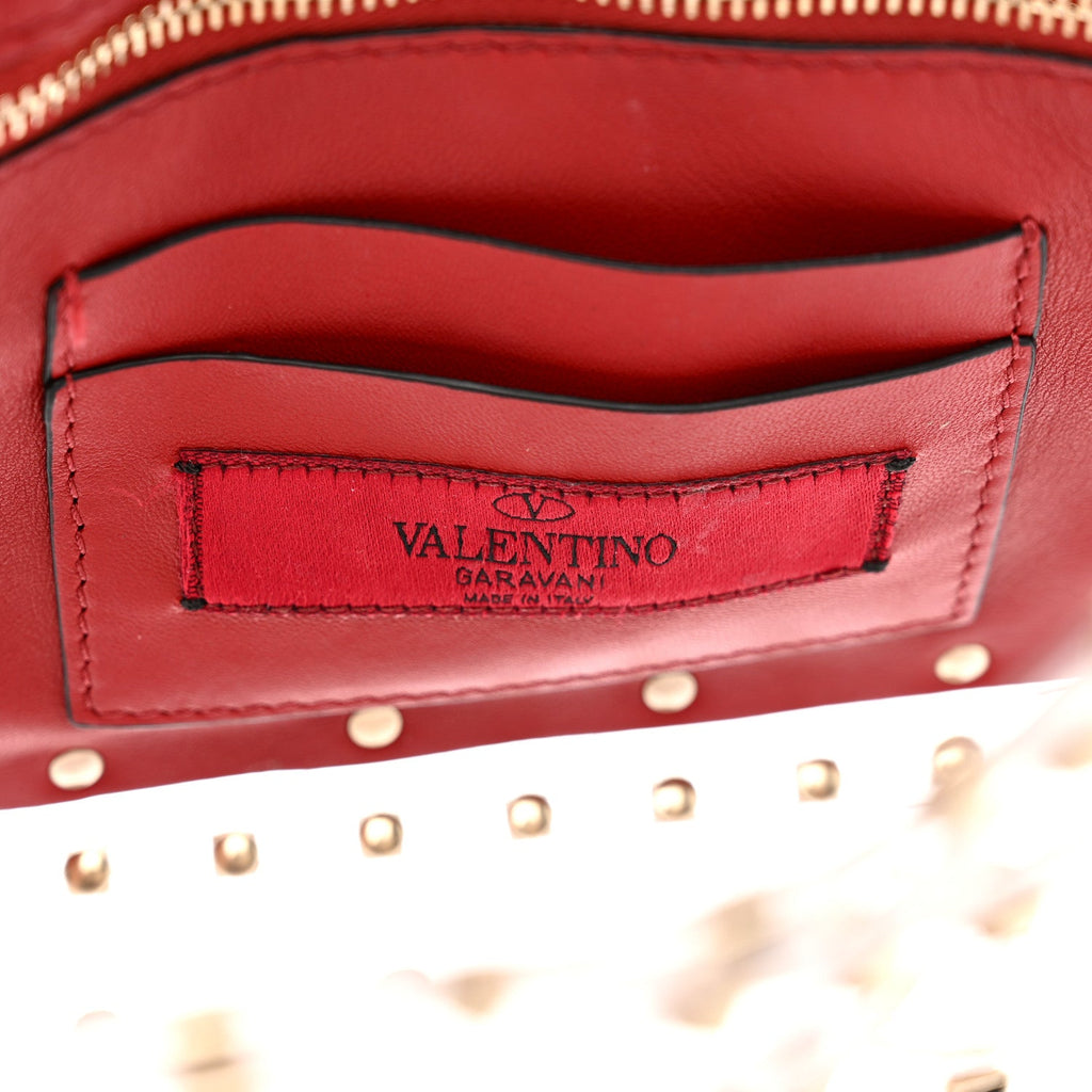 PVC Medium Rockstud Spike Shoulder Bag