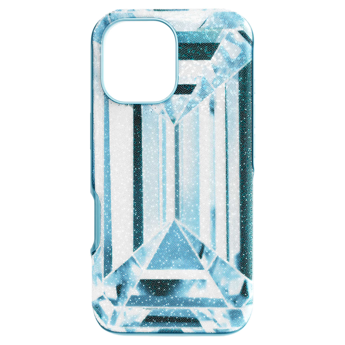 High smartphone case, Crystal effect, iPhone 17, Blue