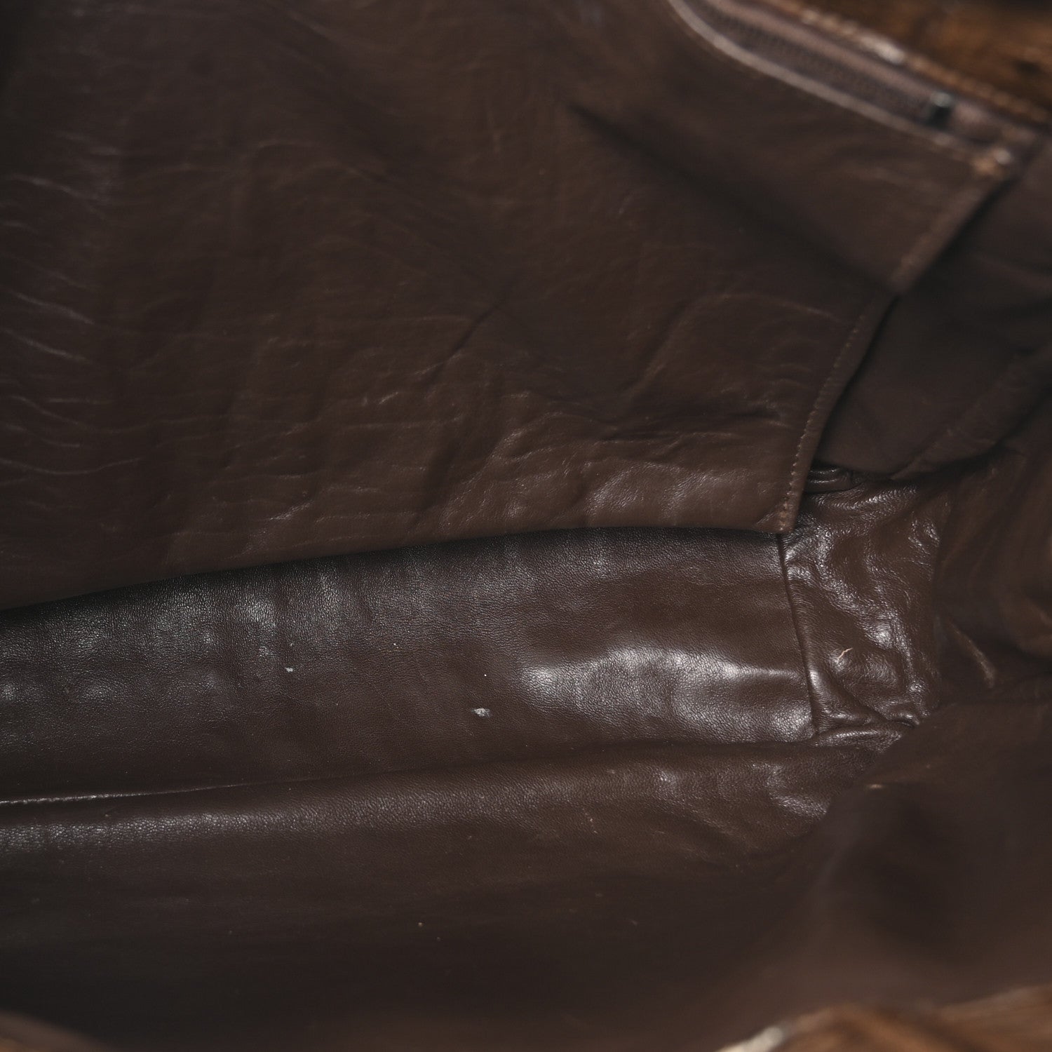 Alligator Shopping Tote Brown