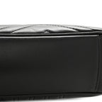 Calfskin Matelasse Medium GG Marmont Shoulder Bag Black
