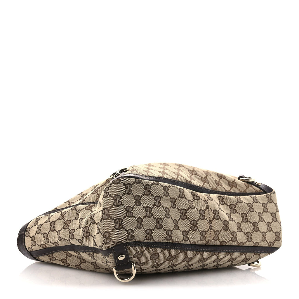 Monogram Medium Abbey Tote  Brown