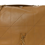 Lambskin Matelasse Monogram Large Jamie 4.3 Tabac Brown