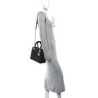 Caviar Deauville Drawstring Bucket Bag Black