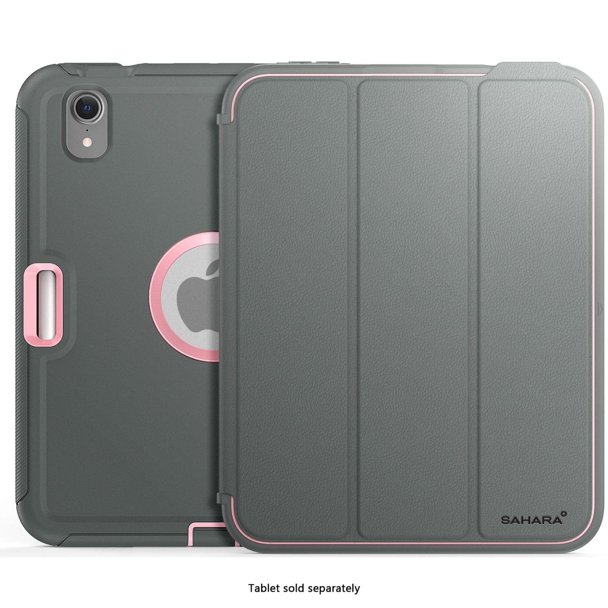 SAHARA - Raider Series Heavy-Duty Folio Case - Apple iPad mini (A17 Pro) 2024 - Rose Edge Green