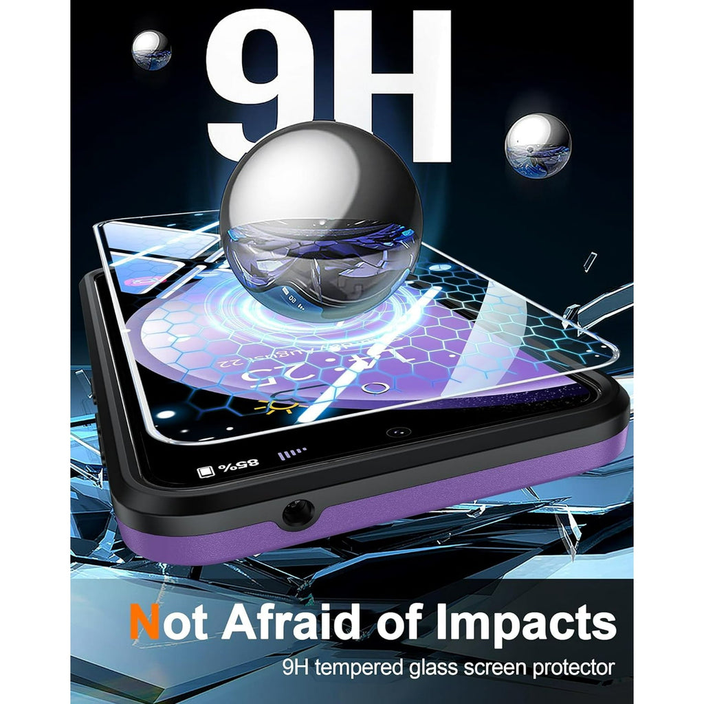 Entronix Bundle Compatible with Galaxy S25 Plus - Soft-Touch Dual-Layer Case & 2 Clear Screen Protectors