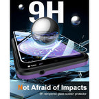Entronix Bundle Compatible with Galaxy S25 - Soft-Touch Dual-Layer Case & 2 Clear Screen Protectors
