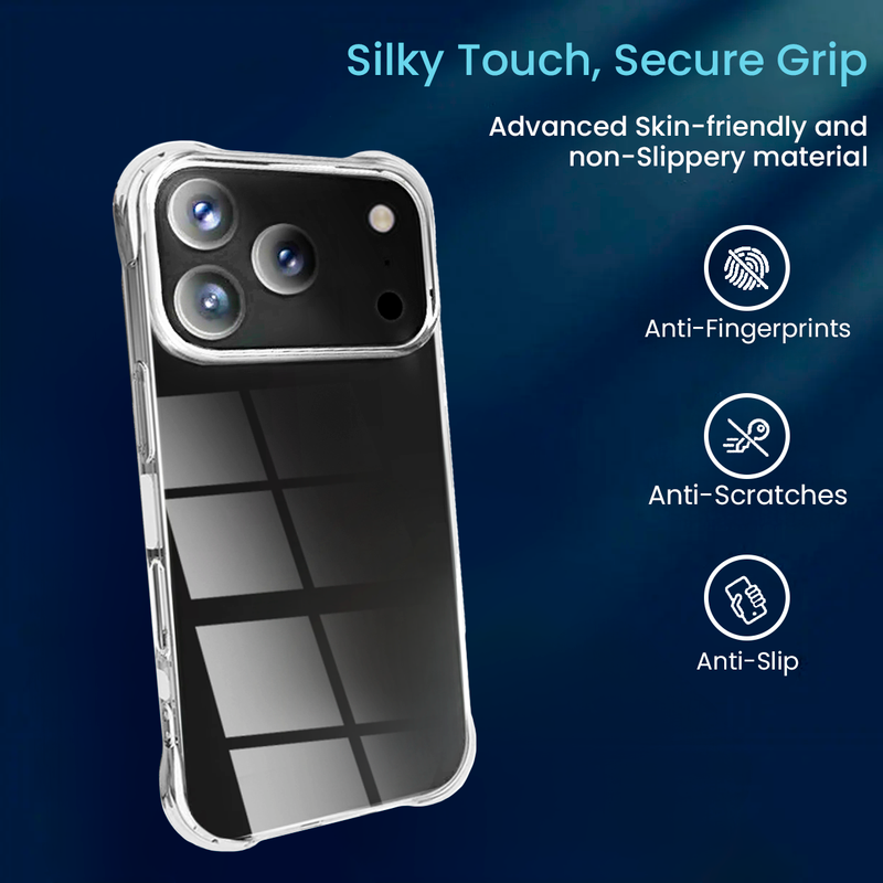 Entronix Case Compatible with iPhone 17 Pro Max - [Hard Back] Thick Clear