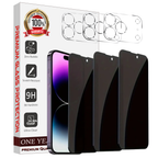 Entronix Anti-Spy Privacy Screen Protector & Camera Lens Protector Compatible with iPhone 17 Pro Max - 6-Piece Combo