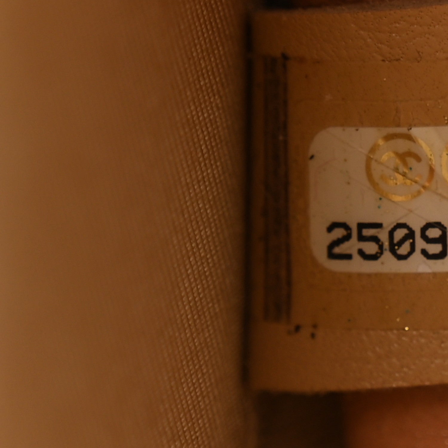Glazed Calfskin Round As Earth Evening Bag Beige