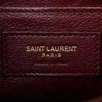 Smooth Calfskin Medium Classic Monogram Cassandra Top Handle Crema Soft Rouge Legion