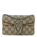 GG Supreme Monogram Super Mini Dionysus Shoulder Bag Taupe