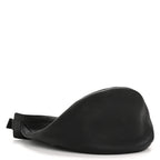 Grained Calfskin Large Slouchy Banana Bag Black