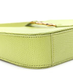 Calfskin Lizard Embossed Le 5 A 7 Mini Hobo Dull Lime