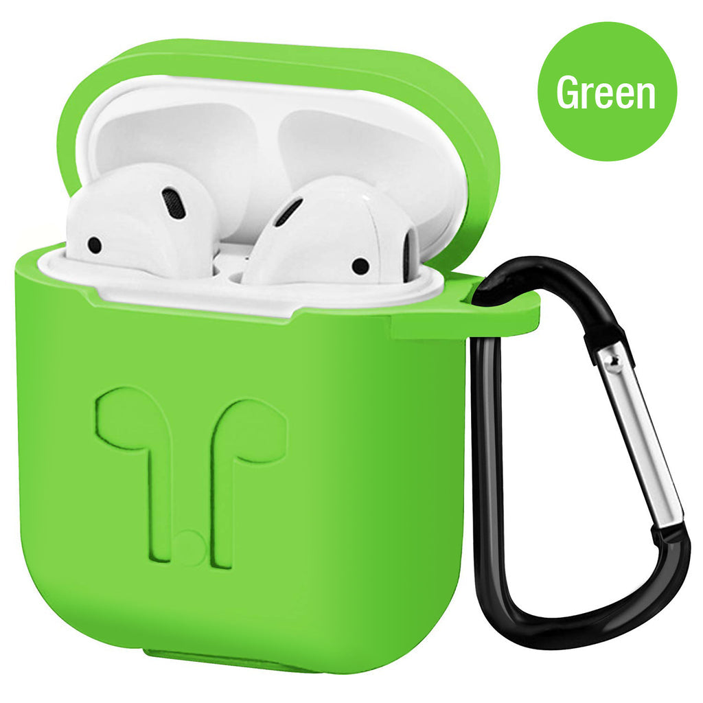 Airpod 2019 Protective Case, Precision Size, 3mm Skin, 360 Protection, Metal Keychain Hook