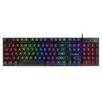 Gaming Usb Luminous Wired Keyboard Floating Manipulator with Mouse
