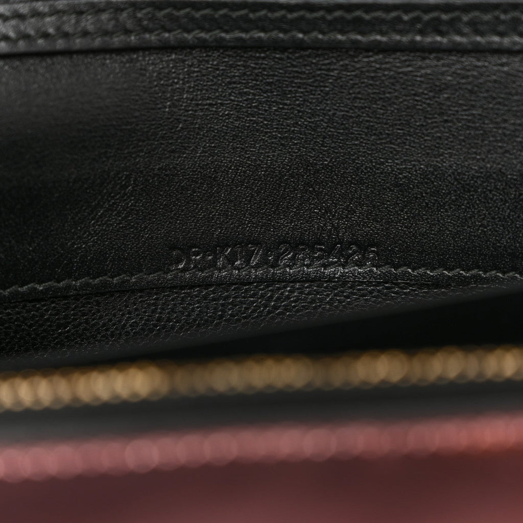 Metallic Serpenti Forever Chain Wallet Rose Quartz