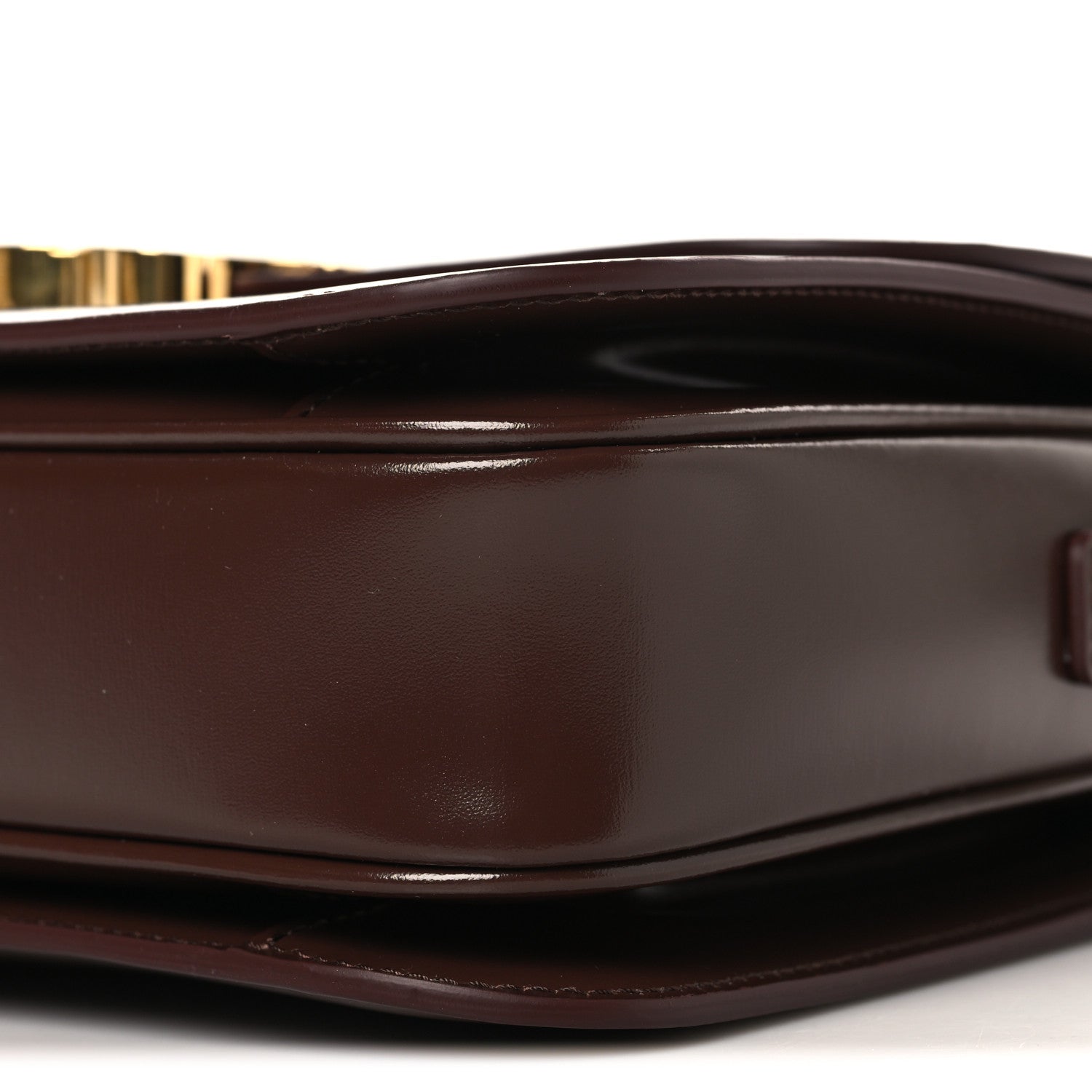 Shiny Calfskin Medium Triomphe Chestnut