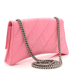 Crushed Calfskin Quilted XS Crush Chain Bag Sweet Pink