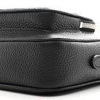 Grained Calfskin Small Camera Bag Black