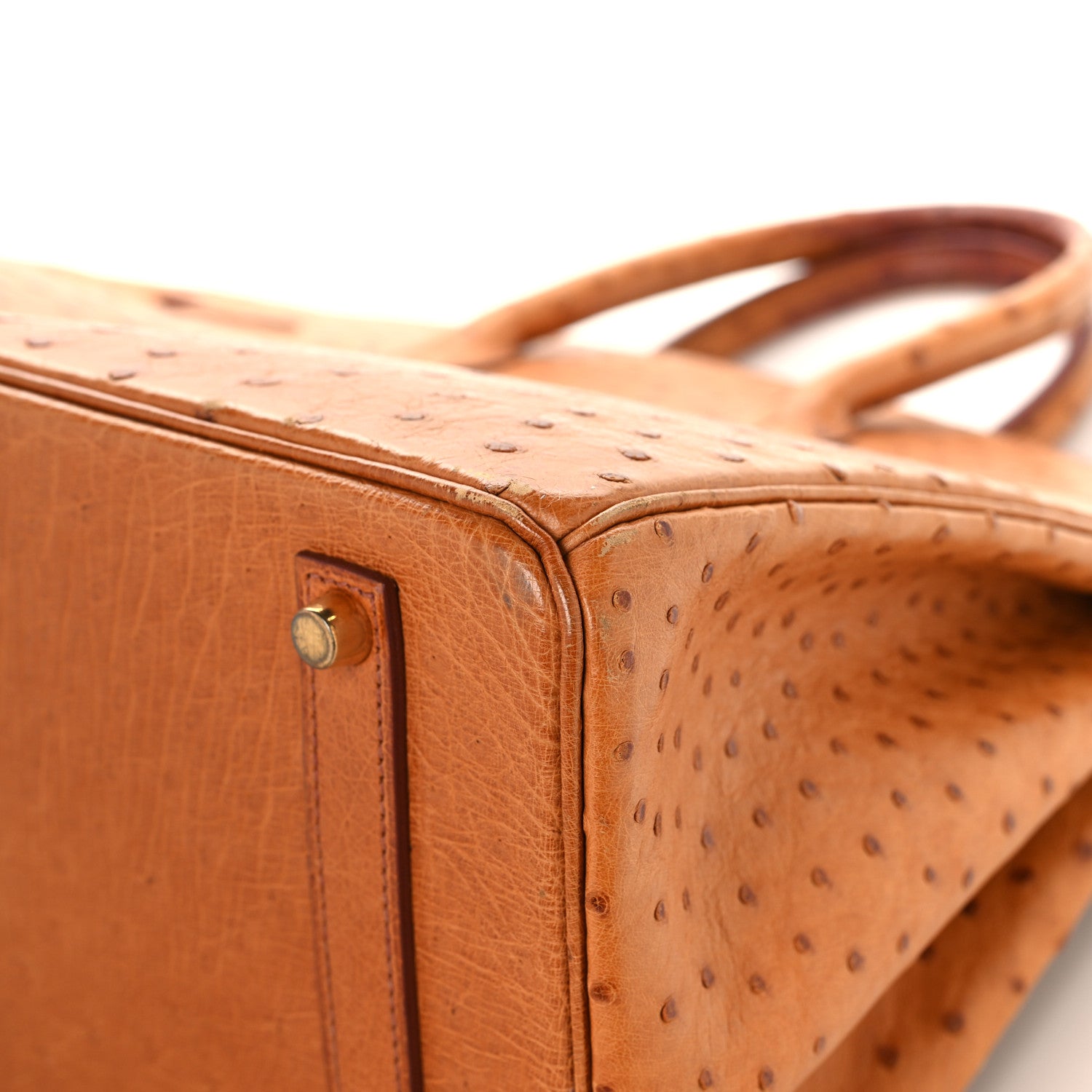 Ostrich Birkin 35 Gold