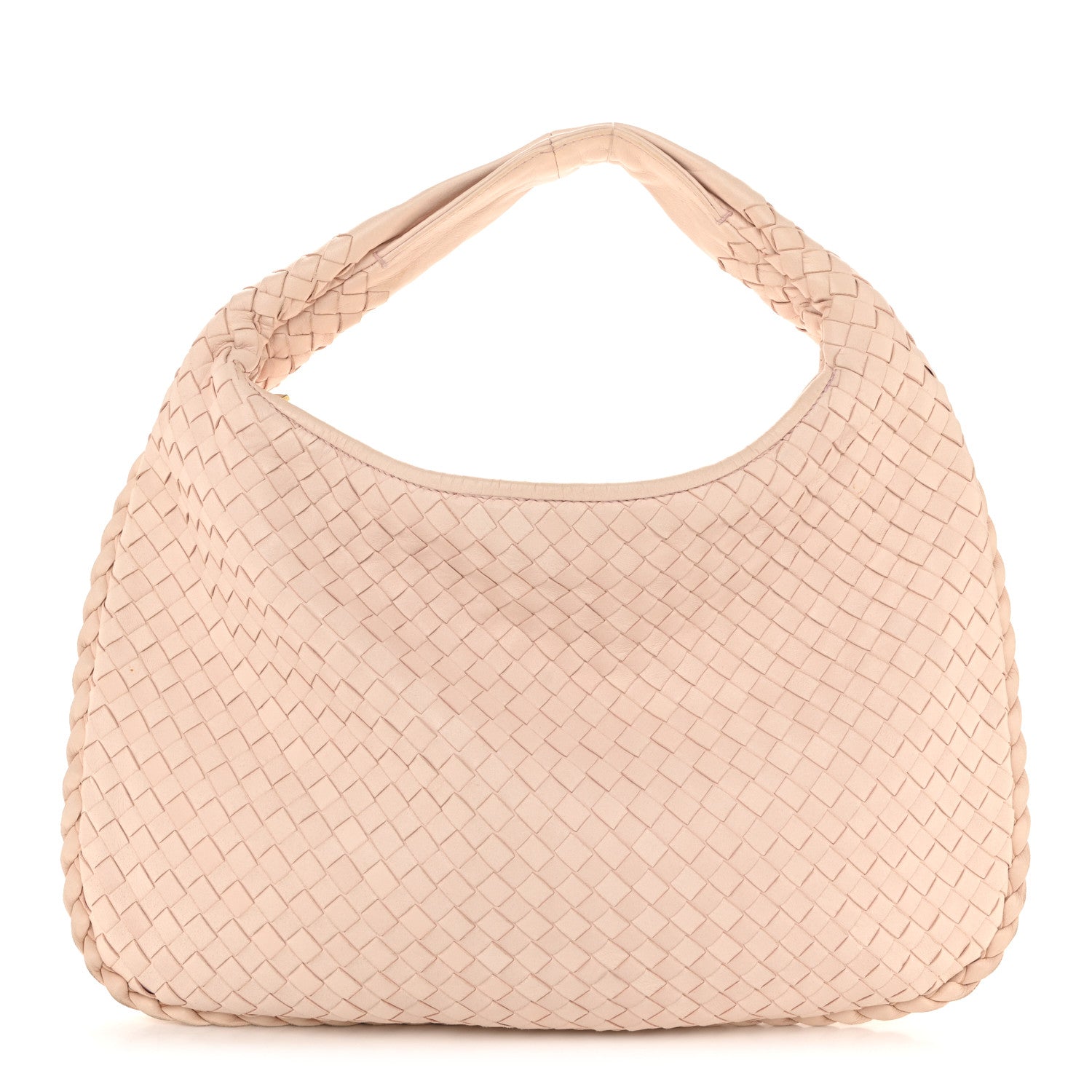 Nappa Intrecciato Medium Veneta Hobo Flamingo