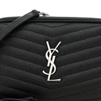 Grain De Poudre Matelasse Monogram Mini Lou Camera Bag Black