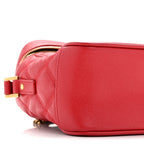 Grain de Poudre Quilted 80's Vanity Bag Rouge Eros