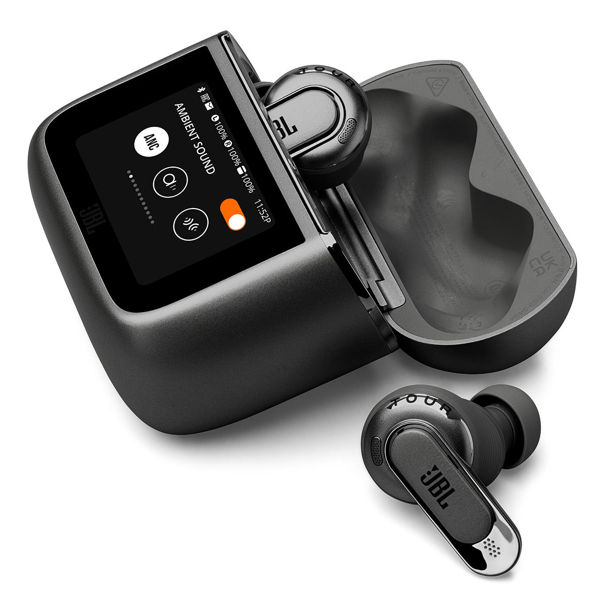 JBL Tour Pro 3 Noise Cancelling True Wireless Earbuds Bundle with gSport Case (Black)