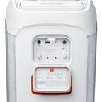 JBL PartyBox Club 120 Portable Party Speaker with Wireless Two Microphone System (White)