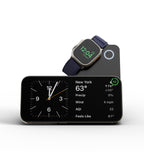 KUXIU K1 15W Fast Charging 3-in-1 MagSafe Wireless Power Bank - Black