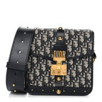 Oblique Square DiorAddict Flap Navy Blue