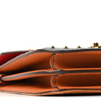 Suede Calf Hair Visetos Patricia Crossbody Bag Cognac Multicolor