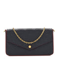 Empreinte Pochette Felicie Chain Wallet Marine Rouge