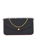 Empreinte Pochette Felicie Chain Wallet Marine Rouge