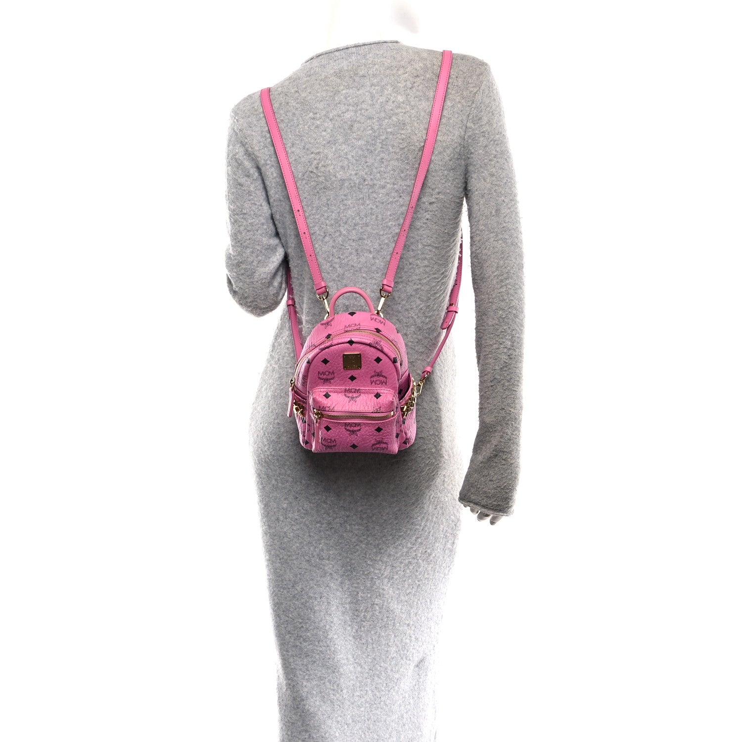 Visetos Side Stud X-Mini Stark Bebe Boo Backpack Pink