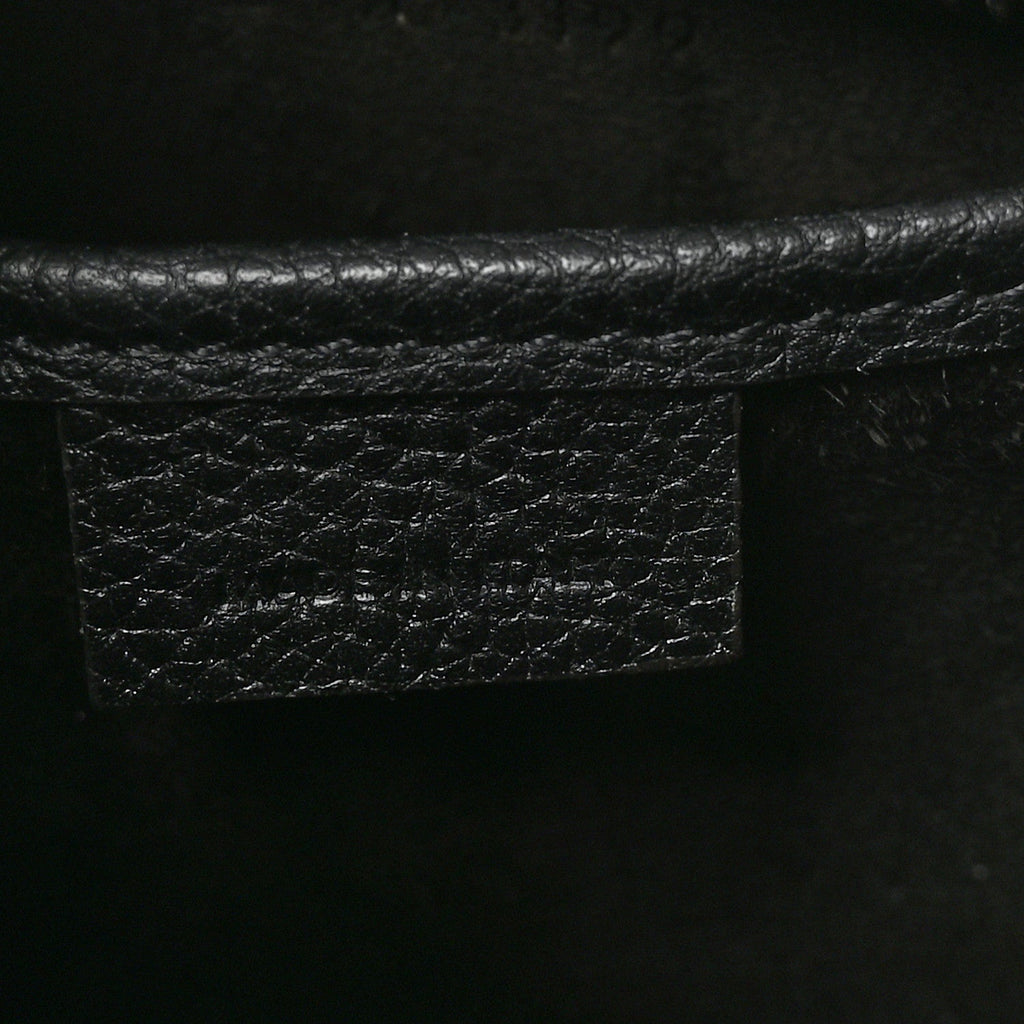 Drummed Calfskin Nano Luggage Black