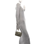 Mesh Crystal Rhinestone Mini Heiress Pouch Porcelain