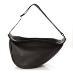 Grained Calfskin Large Slouchy Banana Bag Brunette