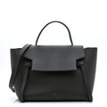 Grained Calfskin Mini Belt Bag Grey