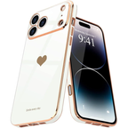 Entronix Case Compatible with iPhone 17 Pro - [Flexible] Luxury Glossy Heart