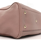 Pebbled Calfskin Small Soho Shoulder Bag Light Pink