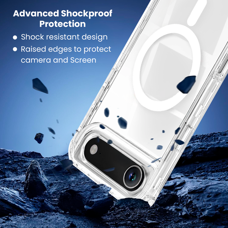 Entronix Bundle Compatible with iPhone 17 Air - [Magnetic] [Clear] Heavy Duty Case & 1 Clear Screen Protector