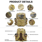 SAHARA - Raider Series Travel Bag & Laptop Backpack for Laptops up to 17.3-inch - Army Camo