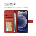 Slim Stand Case With Card Holder Slots Apple Iphone 12 Mini In Red
